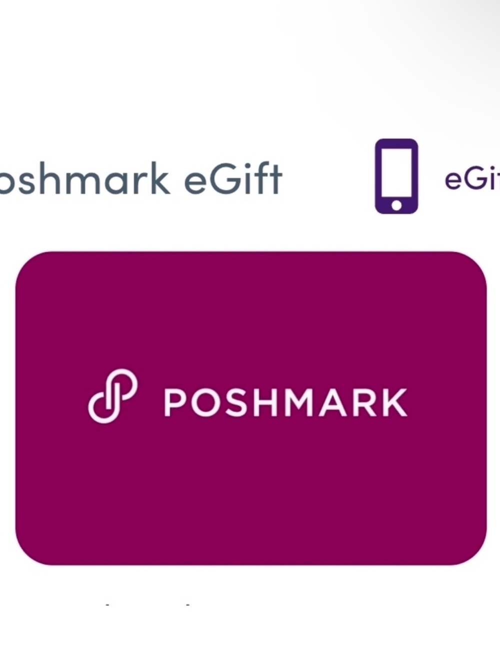 Poshmark Purple E-Gift Card - Poshmark